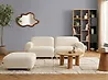 Sofá modular 2 plazas AMLI con otomana Bouclé Blanco crema