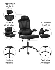 Chaise de bureau KRYOS Noir_1074214