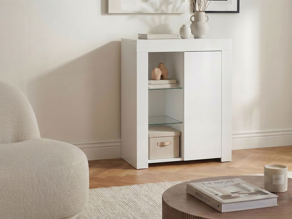 Sideboard with LED KAMLOOPS White