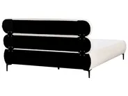 Lit avec sommier Bouclé LESSAY 180 x 200 cm Blanc cassé_982249
