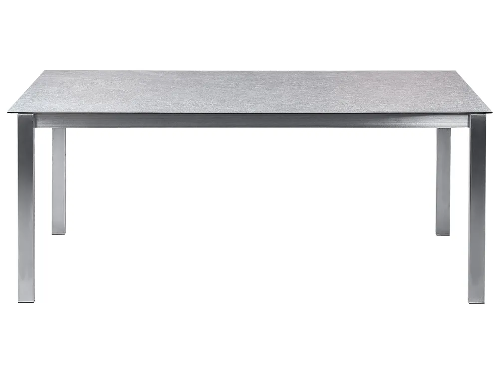 Stół ogrodowy COSOLETO 180 cm 90 cm Szkło Szary_881929
