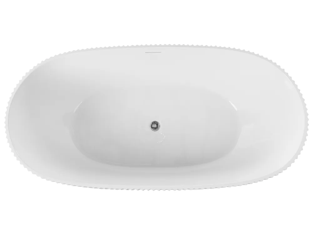 Vasca da bagno freestanding JUTAI 170 x 81 cm Bianco_1061422