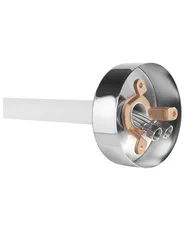 Rubinetteria per vasca da bagno freestanding TUGELA Bianco/Argento_800231