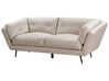 Soffa 3-sits sammet beige LENVIK_939284