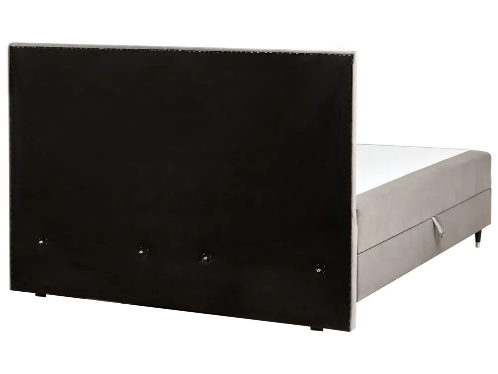 Divan Bed with Storage DAME Velvet Taupe 180 x 200 cm (EU Super King)_1004903