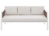 Lounge Set Aluminium weiss 5-Sitzer Auflagen beige BORELLO_786211