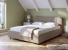 Bett mit Stauraum LAURESSES Stoff Taupe 140 x 200 cm
