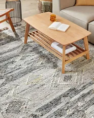 Dywan ARATASHEN Szary 160 x 230 cm Kilim Wełna_860045