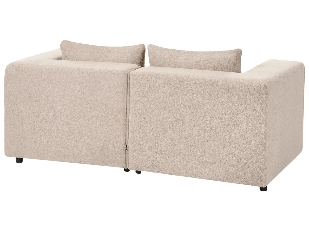 Divano modulare 2 posti AXEBO Bouclé Beige_1076047