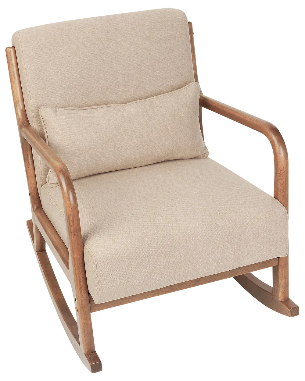 Poltrona a dondolo SKOVDE Tessuto Beige_927219