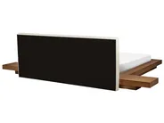 Bed with LED Boucle ZEN 180 x 200 cm (EU Super King) LED Natural Ash Wood_931246