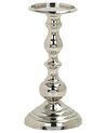 Metal Candlestick 24 cm Silver BUSAT _765639