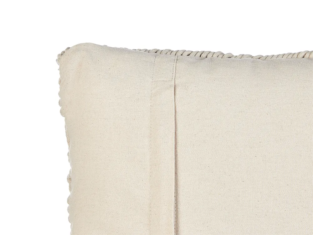 Set di 2 cuscini KIRIKKALE 45 x 45 cm Cotone Beige chiaro Trama geometrica_905444