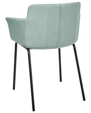 Set of 2 Dining Chairs BELFIELD Fabric Mint Green_942605