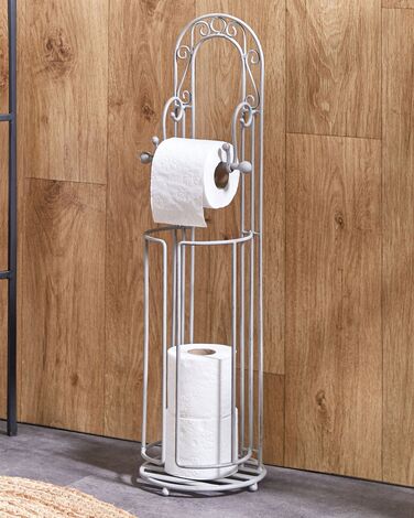 Freestanding Metal Toilet Paper Holder Grey TEMUCO