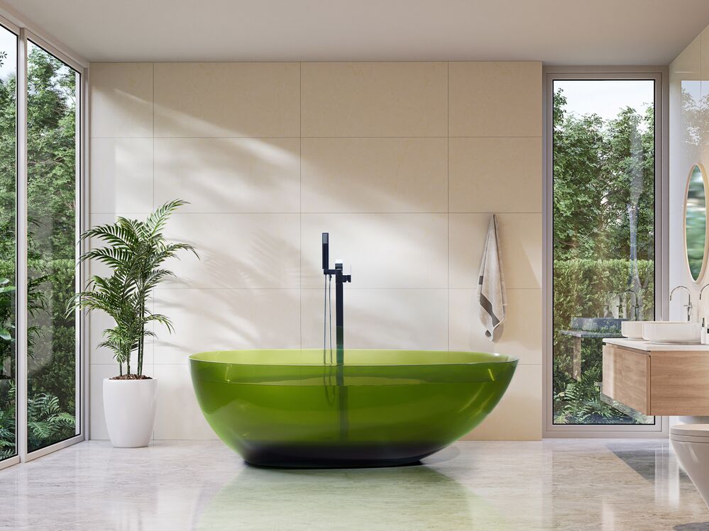 Freestanding Bathtub BLANCARENA 1700 x 780 mm Green