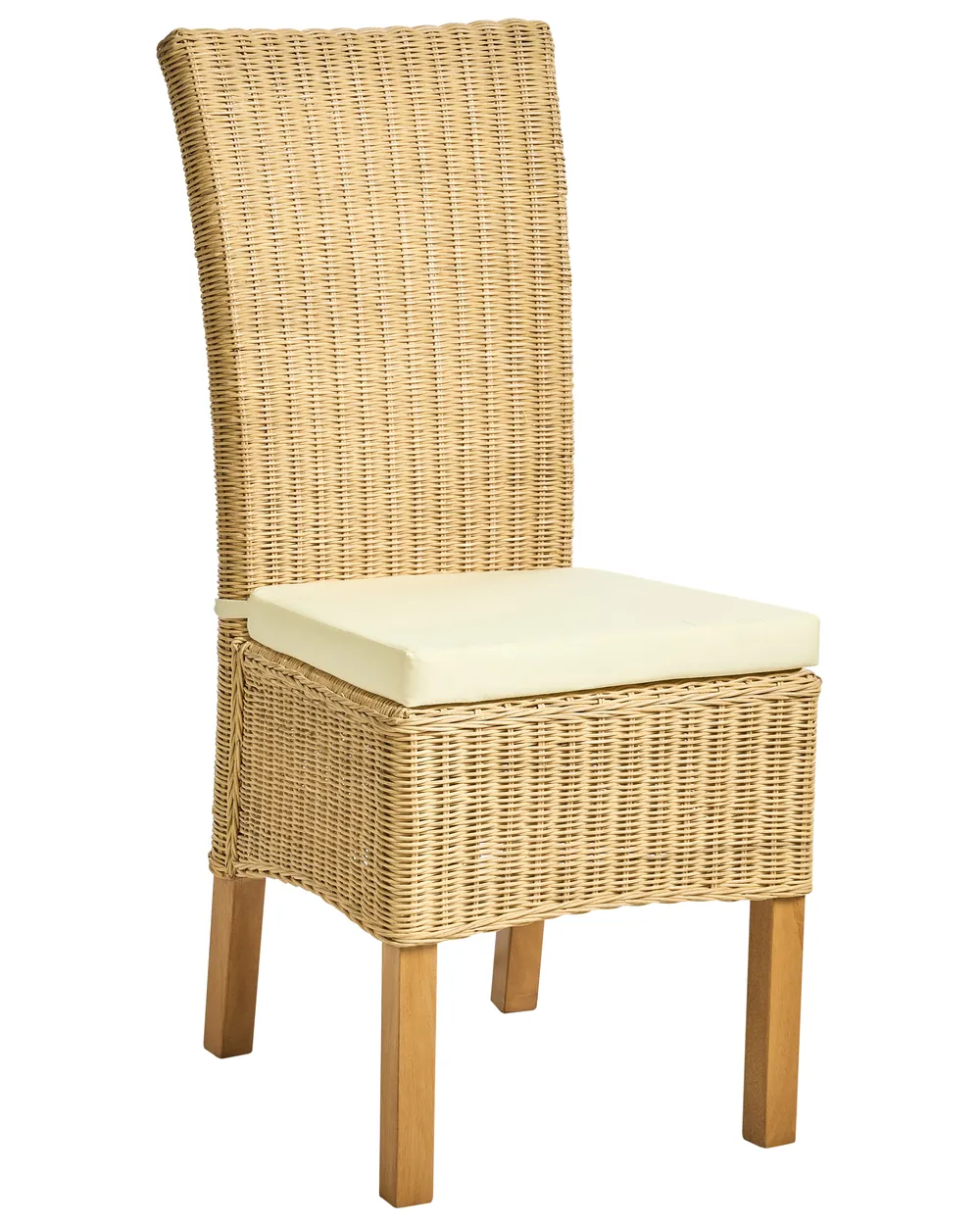Set di 2 sedie da giardino in rattan bianco FOSSANO | Leroy Merlin