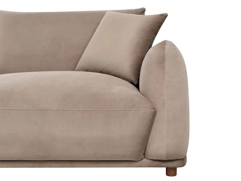 Sofa 3 Seater JUBEK Velvet Taupe_1077854