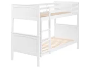 Bunk Bed with Drawers ALBON Pine Wood White 90 x 200 cm (EU Single)_797242