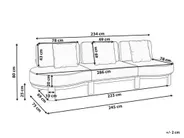 Sofa ogrodowa dla 3 osób ARZELLO Drewno akacjowe Jasnobrązowy_1163958