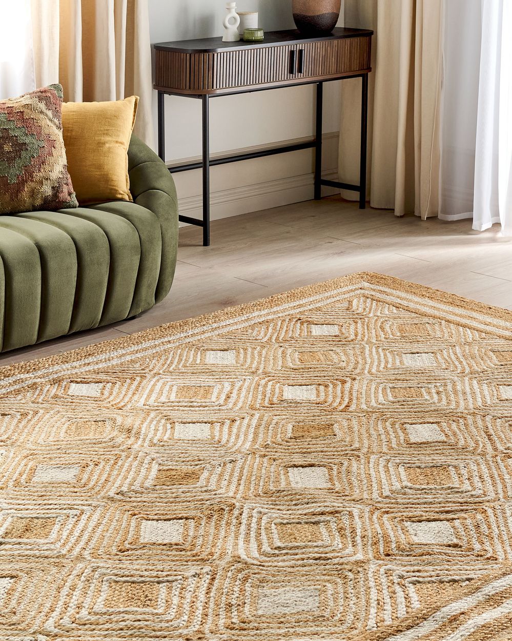 Tapis MENGEN Beige 200 x 300 cm Jute