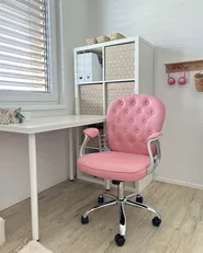 Sedia da scrivania PRINCESS Pelle sintetica Rosa_969457