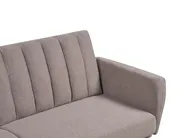 Sofa Bed 3 Seater VIMMERBY Fabric Light Brown_900080