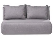 Sofa Bed 2 Seater ROROS Faux Linen Dark Grey_1038930