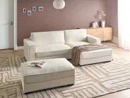 Corner Sofa RENDERS with Ottoman Boucle Off-White Left Hand_988585