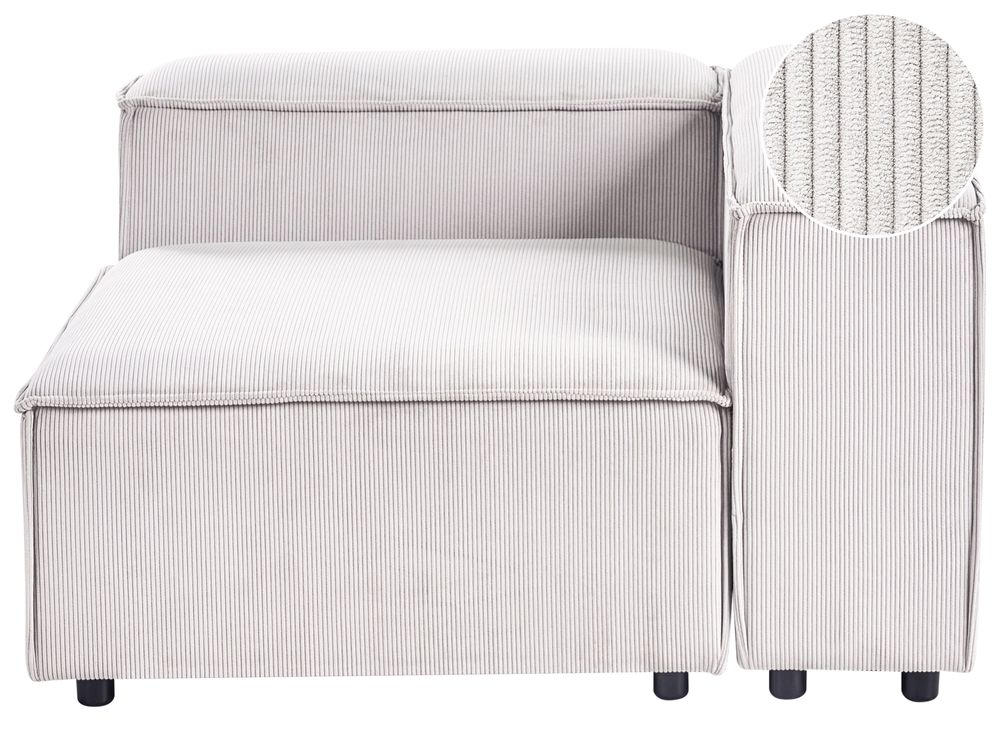 Corner Seat ARDAL Corduroy Off-White Left Hand