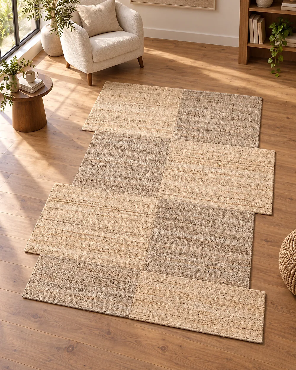 Teppich SANGLI Beige 160 x 230 cm Jute_1173869