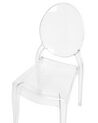 Set of 4 Dining Chair Transparent MERTON_690274