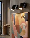 Set of 2 Wall Lamps NYANDO Metal Black