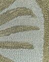 Teppich Wolle mehrfarbig 140 x 200 cm Palmenmuster Kurzflor VIZE_830673