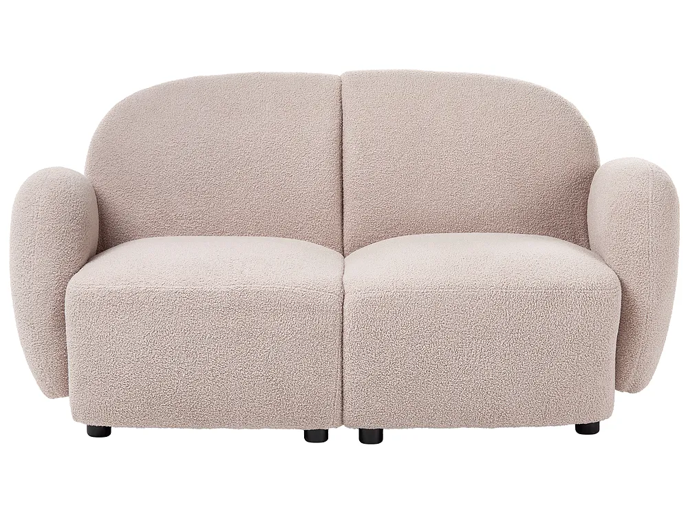 Sofa 2 Seater JULE Boucle Beige_1125942