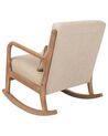 Fauteuil à bascule en tissu beige SKOVDE_927213