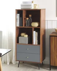 Regał RICHMOND 139 cm Orzech ciemny_779740