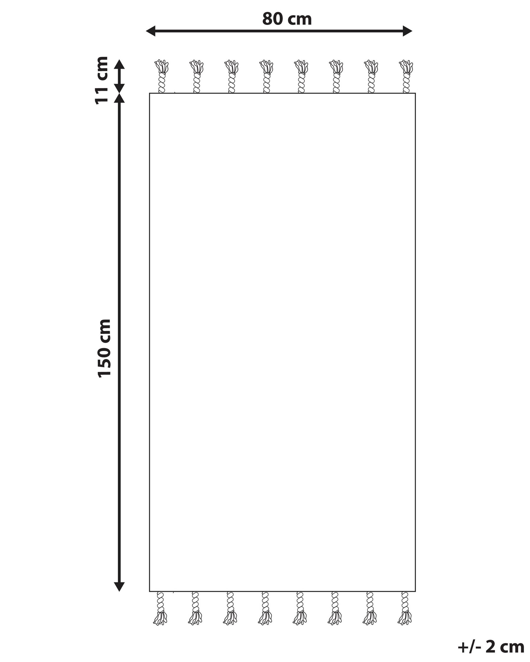 Cotton Area Rug 80 x 150 cm Beige and Orange HAJIPUR_840440