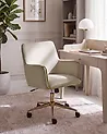 Desk Chair ALTONA Velvet Beige
