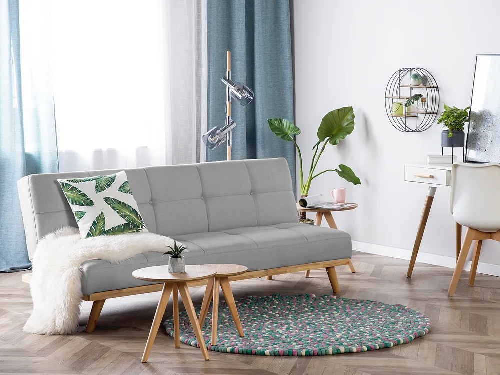 Sofa rozkładana dla 3 osób FROYA Jasnoszary