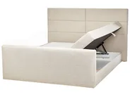 Divan Bed with Storage ARISTOCRAT Fabric Light Beige 180 x 200 cm (EU Super King)_873770