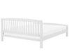 Drevená posteľ 180 x 200 cm biela CASTRES_678575