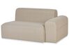 Lounge Set beige 7-Sitzer modular mit 2 Ottomanen BATTIFOLLO_933843