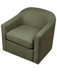 Swivel Armchair MAGNOR Fabric Dark Green_966249