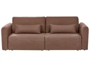 Sofa rozkładana dla 3 osób VAXHOLM ze schowkiem Boucle Brązowy_1026757
