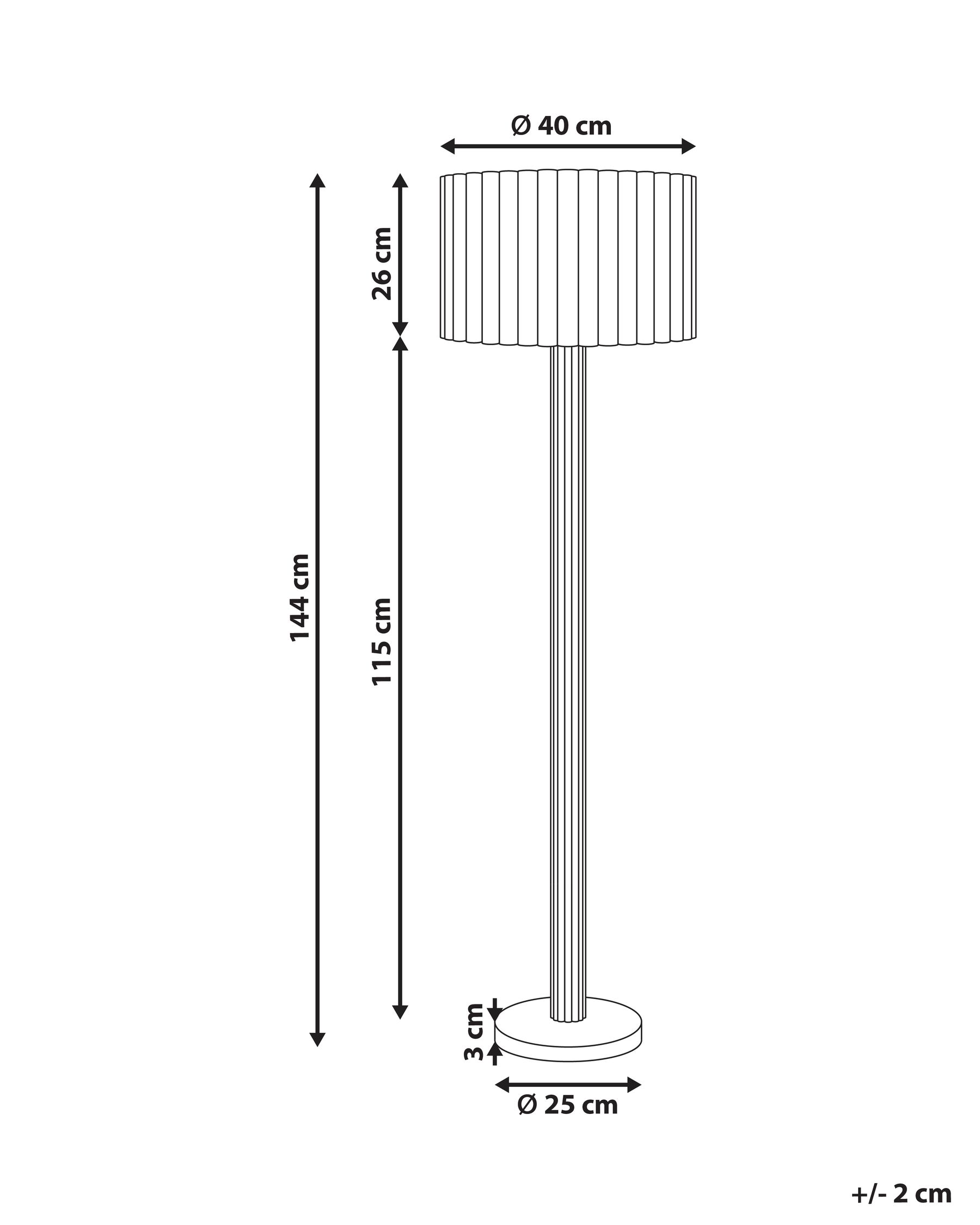 Floor Lamp BELESSA Linen Light Beige_1016994