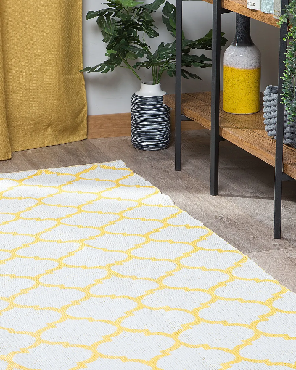 Tappeto AKSU Giallo 160 x 230 cm_840671
