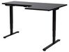 Bureau d'angle à droite ajustable électriquement 160 x 59 cm noir DESTINES_927792