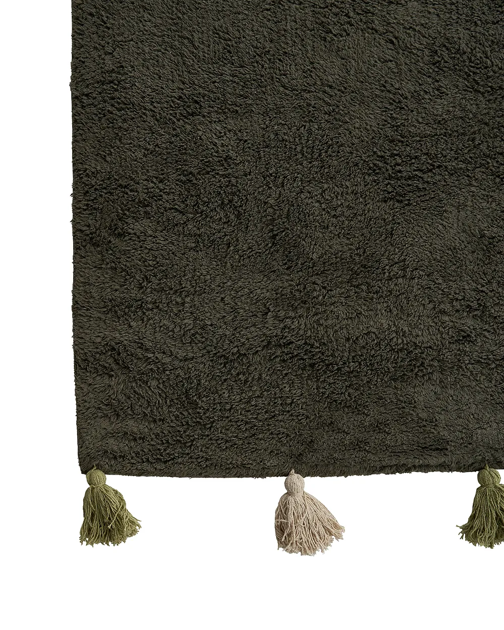 Kids Rug KODINHI  Dark Green 140 x 200 cm Cotton_1155086
