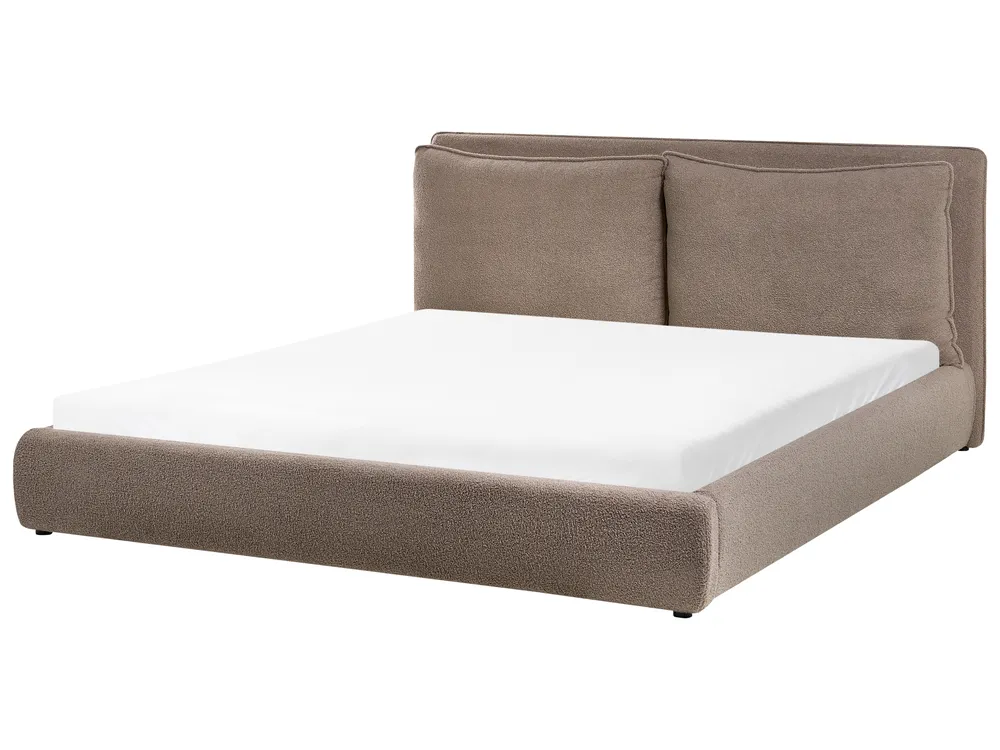 Waterbed Boucle BAJONNA 180 x 200 cm (EU Super King) Brown_1007242